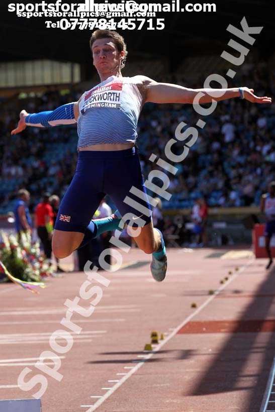 Mens long jump, 2019 Muller British Championships, Alexander Stadium, Birmingham. Photo: David T. Hewitson/Sports for All Pics